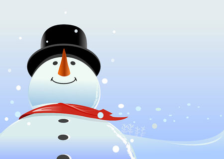 vector snowmanのイラスト素材