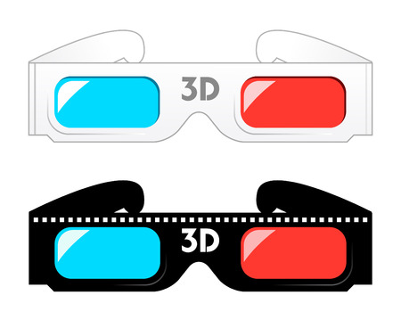 3d movie glassesのイラスト素材