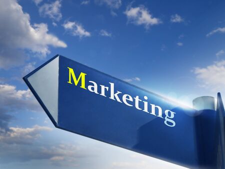marketing signの写真素材