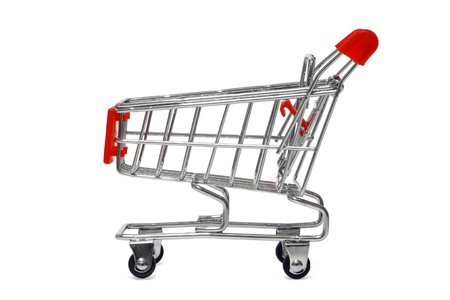 isolated shopping cartの写真素材
