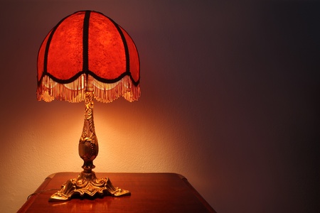 old fashion table lampの写真素材