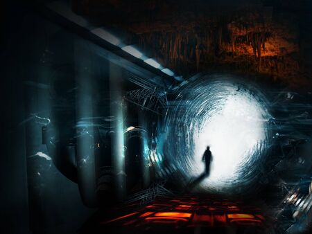 Photo De Walking Man On A Fantasy Id Image Libre De Droit Stocklib