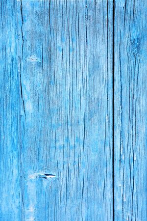 wood texture painted blueの写真素材