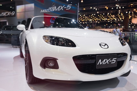 Thailand - March 26 : new Mazda MX-5 on display at the 34st Bangkok International Motor Show  on March 26; 2013 in Bangkok, Thailand.のeditorial素材