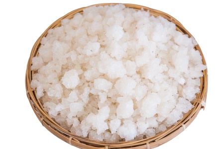 Sea salt in the hod isolated