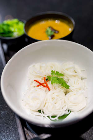 Thai rice noodle kanom-jean