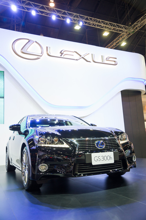 BANGKOK - NOVEMBER 28 : Lexus GS300h on display at The 30th Thailand International Motor Expo 2013 in Bangkok, Thailand.のeditorial素材