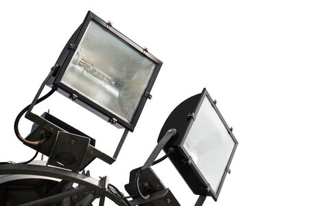 field spot light isolated on white background