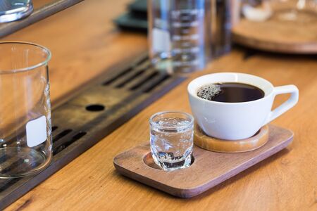 cup of black coffee drip soda short