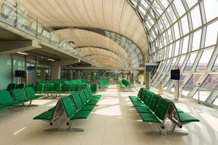BANGKOK  THAILAND MAY 10 : waiting departure area of Suvarnabhumi international Airport Bangkok Thailand on May 10 2015のeditorial素材