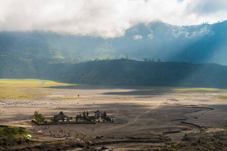 JAVA - INDONESIA, April 22 : ancient Luhur Poten Hindu temple at Bromo volcano plateau ,Java Indonesia, April 22,2015のeditorial素材