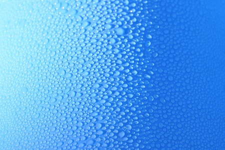 Drop on blue backgroundの写真素材