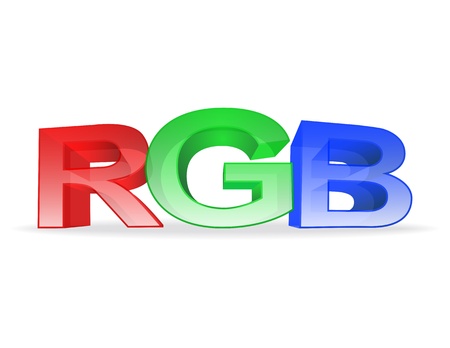 the letters rgb のイラスト素材