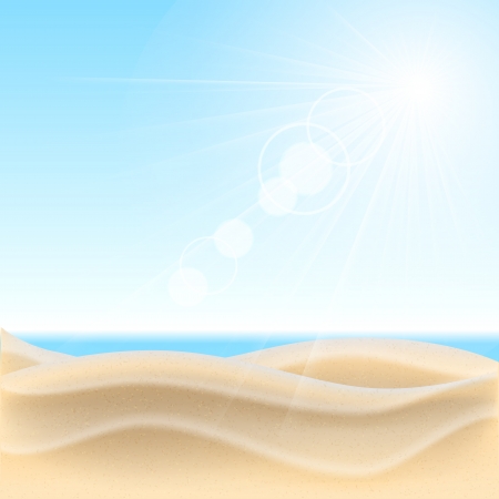 Sand beach background. Vector illustration.のイラスト素材
