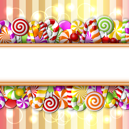 colorful candies. Seamless pattern.のイラスト素材