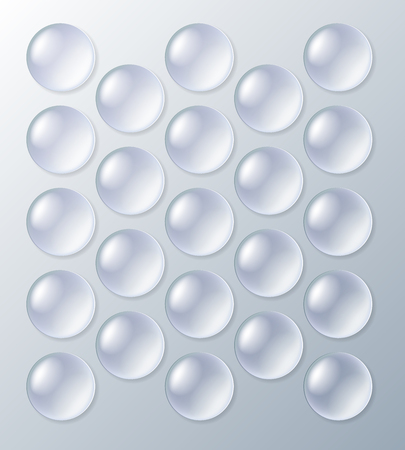 Bubblewrap, packaging with air bubbles, cellophane film to air. Vector illustrationのイラスト素材