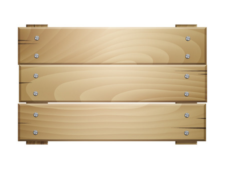 Vector wooden board signのイラスト素材