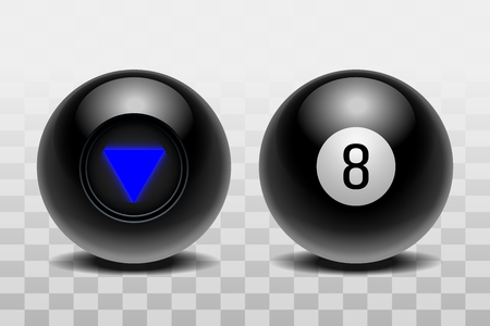 Two magic balls of predictions for decision-making.のイラスト素材