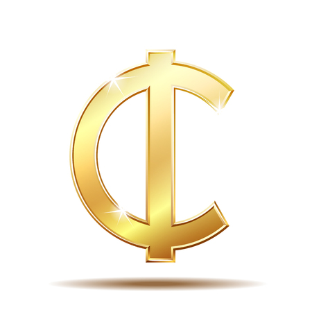 Ghana Cedi sign icon. Money symbol.のイラスト素材