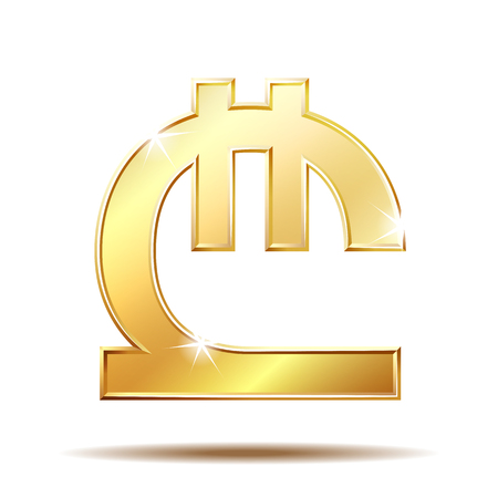 Georgian lari currency symbolのイラスト素材