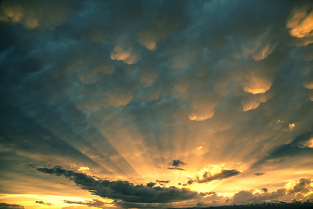 Sky background on sunrise. Nature composition.の写真素材