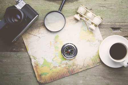 Accessories for travelの写真素材