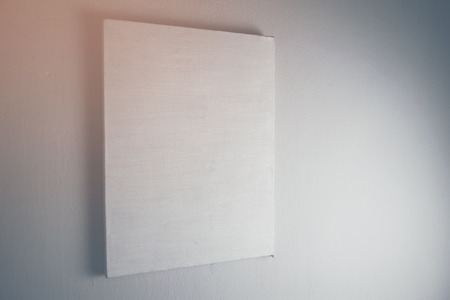 White canvas frame on white background.の写真素材