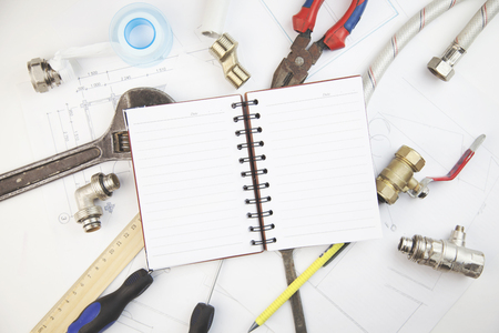 architecture, building, construction, real estate and home concept -  repair toolsの写真素材