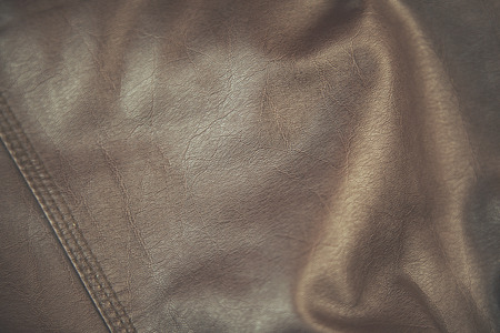 brown leather texture backgroundの写真素材