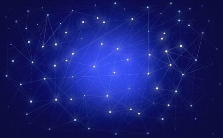 Molecular bond Broken lights . Triangle Plexus elements .