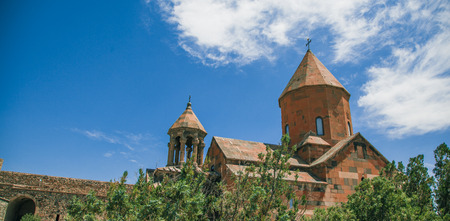 Part of ancient monastery Khor Virap in Armenia