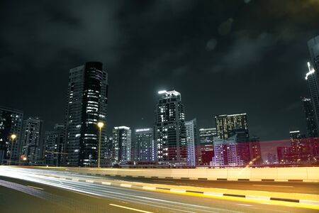 City road at night