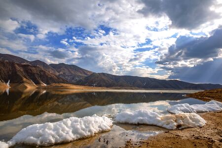 Beautiful  lake in mountain