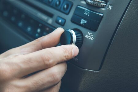 Transportation vehicle and car auto audio conceptの写真素材