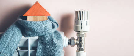 house model with scarf in home background