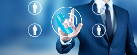 Selection idea by business people pointing object