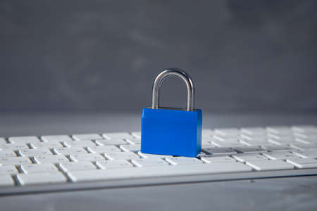 lock on the keyboard on the table