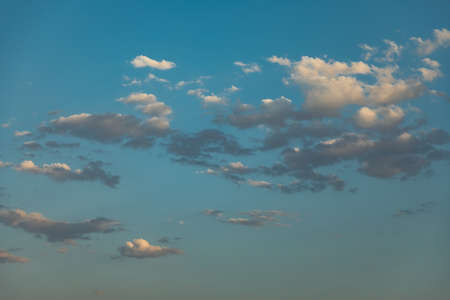 Dramatics sunset sky with clouds for background