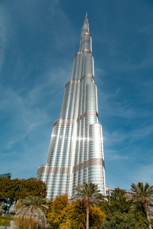 Burj Khalifa skyscraper is the tallest in the world.