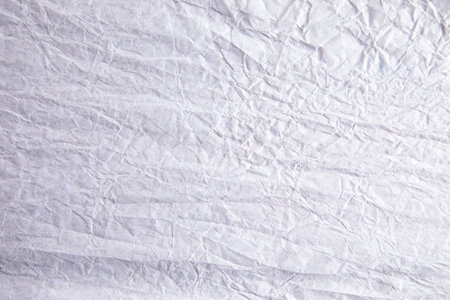 white crumpled kraft background paper textureの写真素材