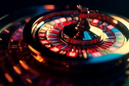Casino roulette. Generative AI illustratorの素材