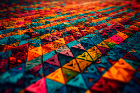 Multicolored abstract shapes. Generative AI illustratorの素材