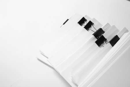 Stack of report paper documents. Concept of businessの写真素材