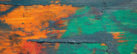 Beautiful colorful painted wooden texture background.の写真素材
