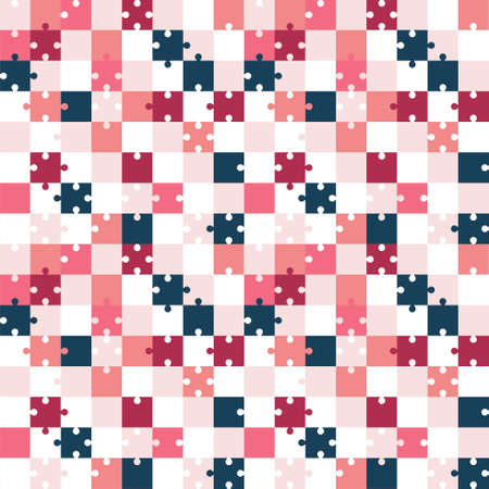 Pattern puzzles of different colors. Seamless pattern.