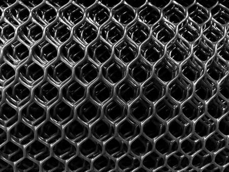 The wire mesh fence, Roll of steel wire mesh fence and Roll of black plastic wire mesh fence.の写真素材