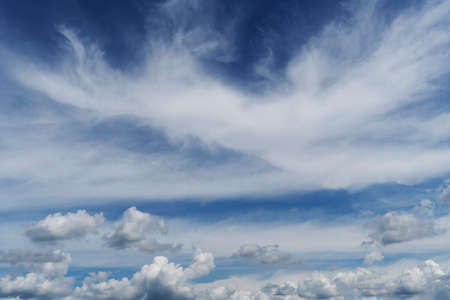 Blue backdrop in the air for text.