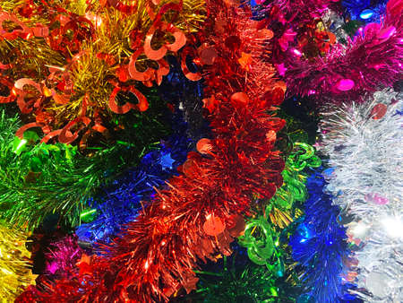 Colorful streamer Carnival party serpentine decoration.の写真素材