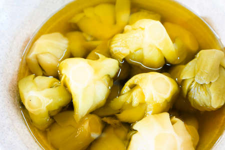 Chinese Traditional Food, Pickled Green Chinese Cabbage.の写真素材