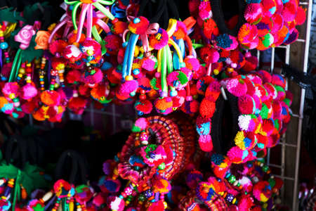 à¹‡Colorful hair bow Northern style,Thailand.